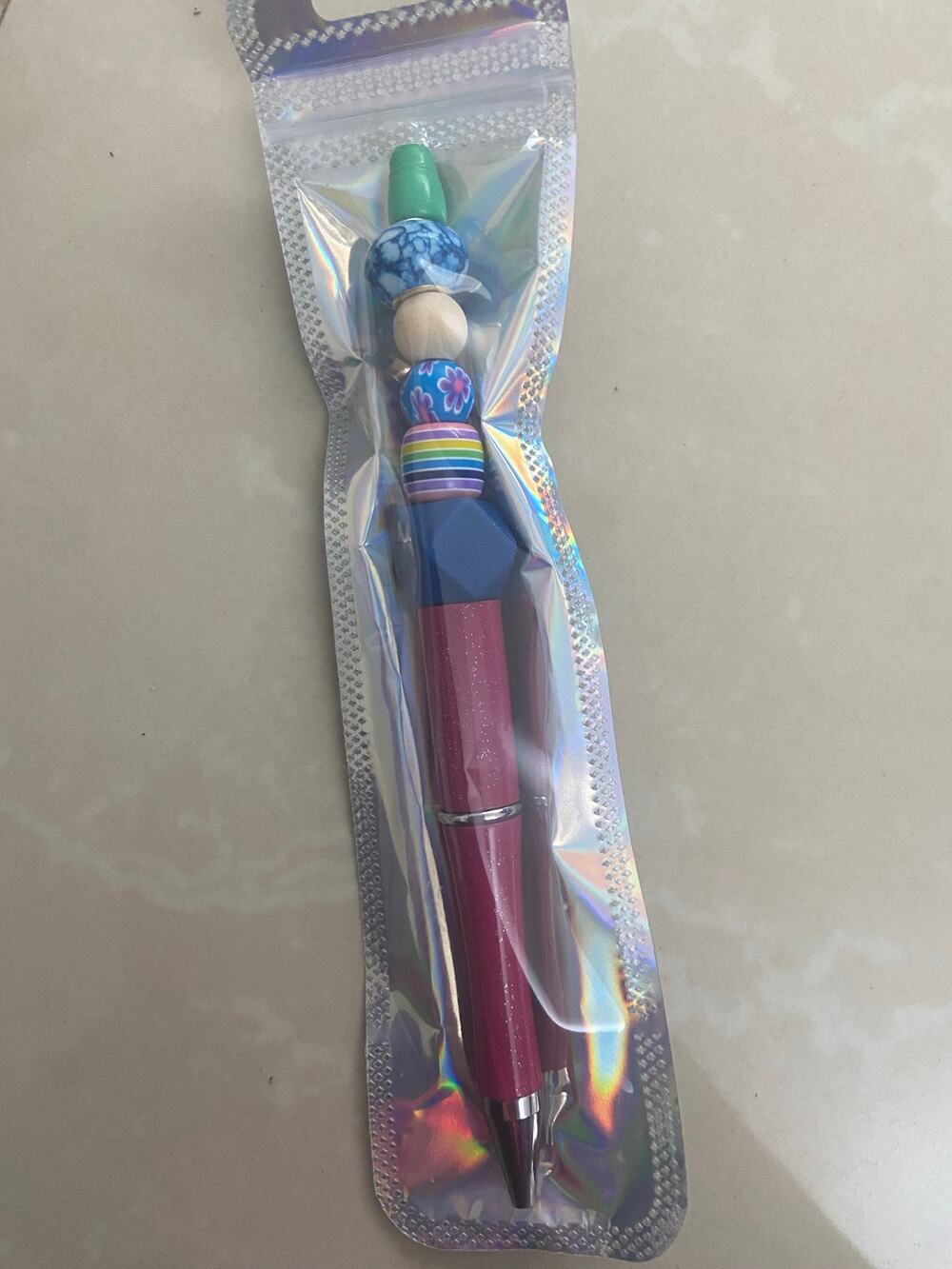 Pink Beadable Pen with Euro Charms - Perfect for Gifting!